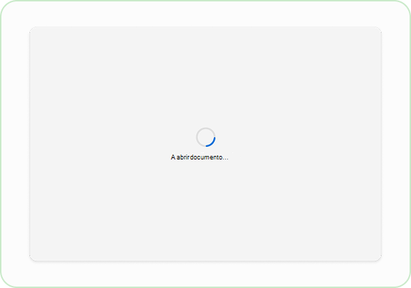 Uma captura de tela de um widget com um indicador de 'Documento de Abertura'