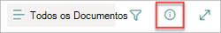 Captura de ecrã de uma biblioteca de documentos a mostrar o painel de detalhes realçado.