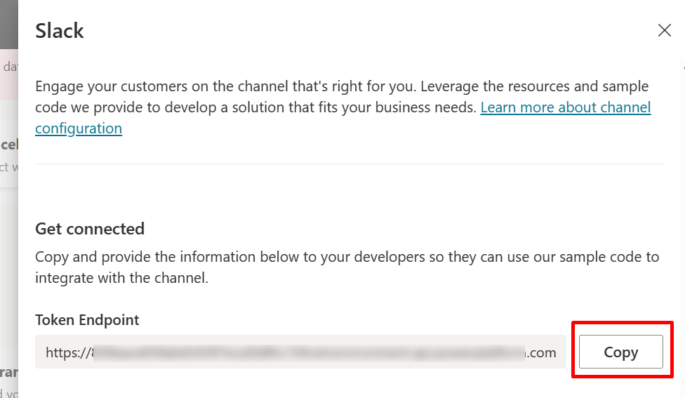 Obtenha parâmetros de bot.