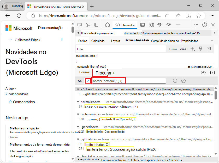 Procurar uma expressão regular
