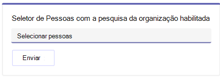 Pessoas pesquisa da organização do seletor