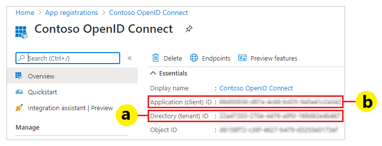 ID de Autoridade e do Cliente ID de Autoridade e do Cliente.