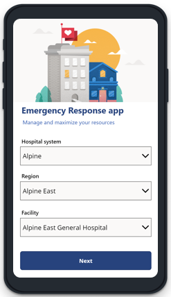 Aplicação móvel de Resposta a Emergências Hospitalares.