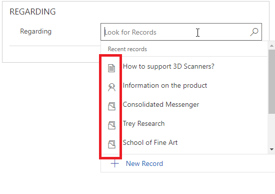 Imagem que apresenta as colunas de pesquisa Imagem que apresenta as colunas de pesquisa.