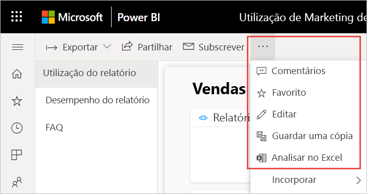 Captura de tela da análise no Excel.