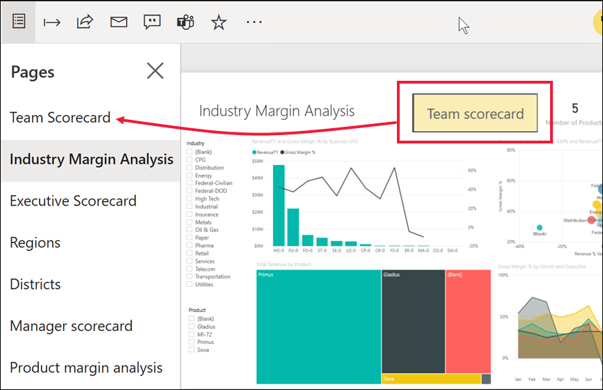 Personalizar botões em relatórios do Power BI - Power BI