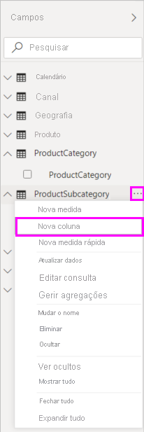 Tutorial: Criar colunas calculadas no Power BI Desktop - Power BI |  Microsoft Learn