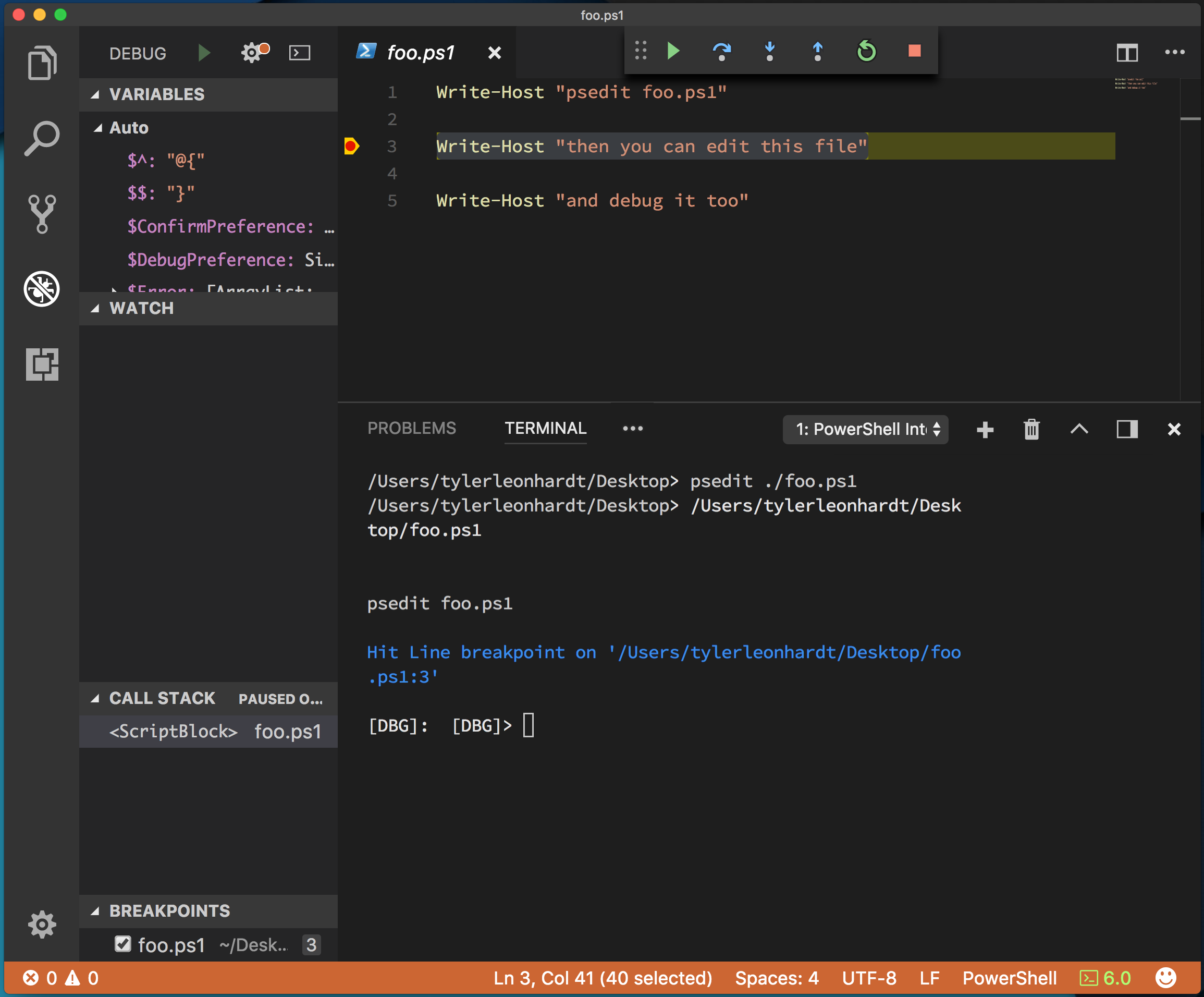 desbloqueando o script do PowerShell local
