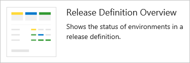 Screenshot of Release pipeline overview widget.