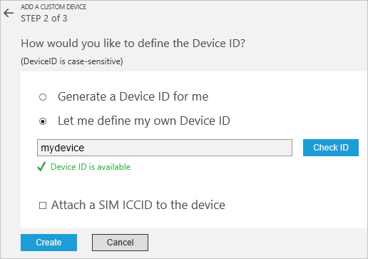 Adicionar ID do dispositivo