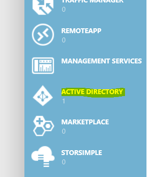 Selecione Ative Directory