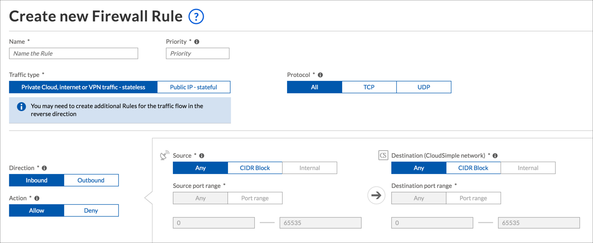 Adicionar regra à tabela de Firewall
