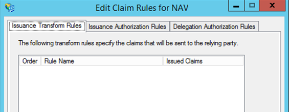 AD FS Edit Claims Rule AD FS Edit Claims Rule
