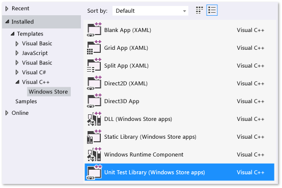 UTE_Cpp_windows_UnitTestLib_Create Create a C++ unit test library