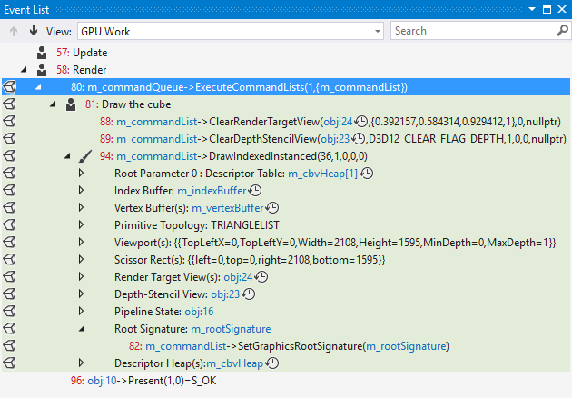 gfx_diag_demo_event_list_orientation A list of events that have "Index" in their name.