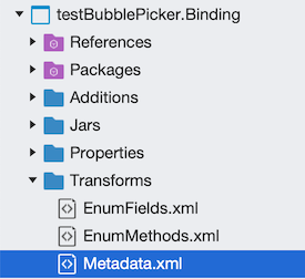 Metadados do Visual Studio