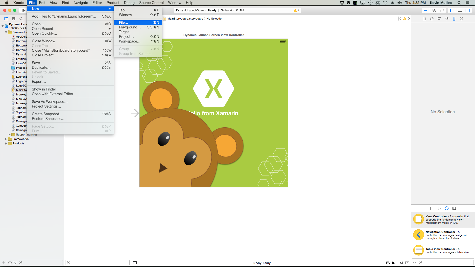 Selecionar Arquivo / Novo