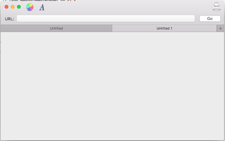 Um exemplo de uma interface do usuário de aplicativo Mac moderno