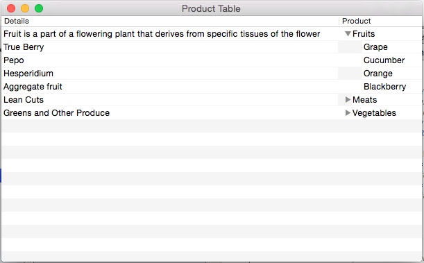 Exemplo de reordenação de colunas