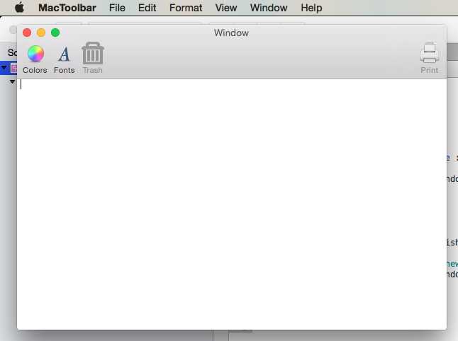 Uma barra de ferramentas com itens padrão personalizados Uma barra de ferramentas com itens padrão personalizados