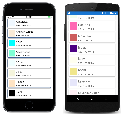 Cores do ListView Cores do ListView