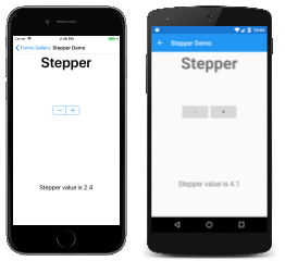 Exemplo de Stepper
