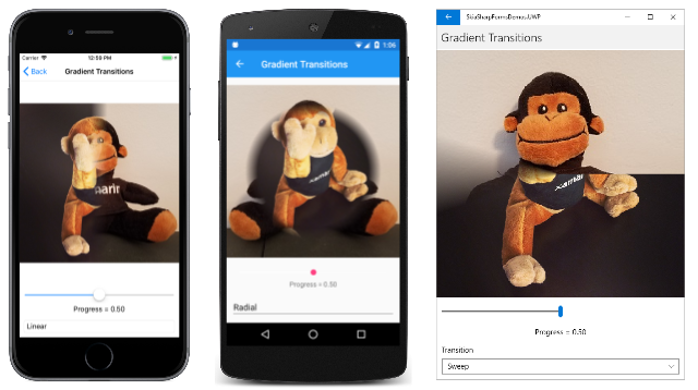 Transições de gradiente Transições de gradiente