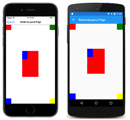 Layout relativo usando restrições