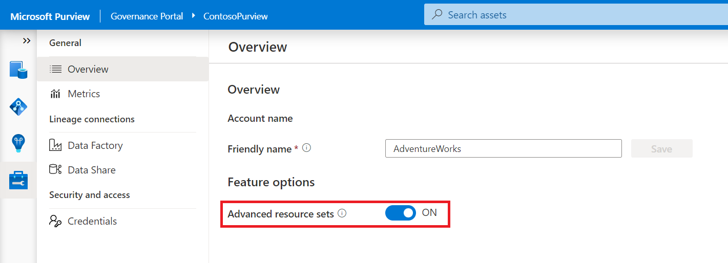 Ative o conjunto de recursos avançado.