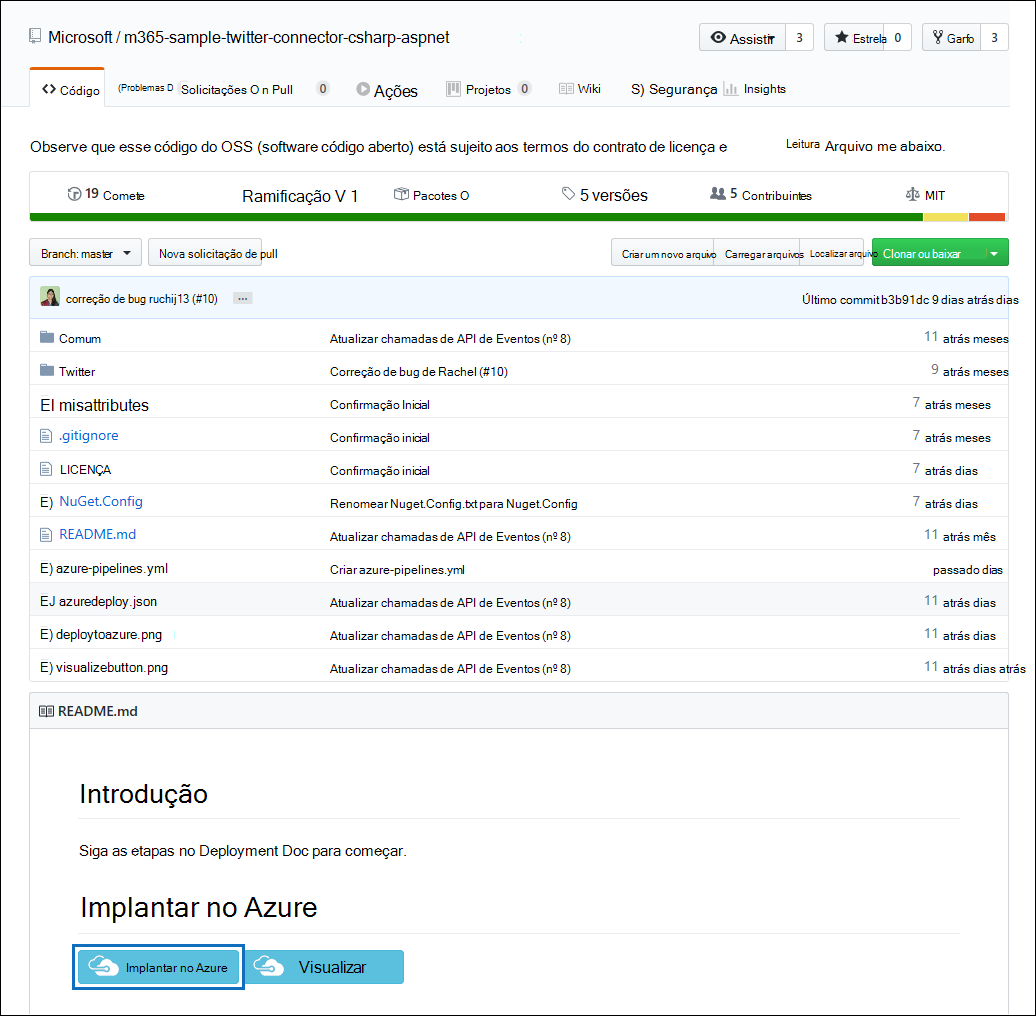 Aceda à home page Azure.