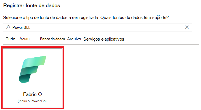 Imagem mostrando a lista de fontes de dados disponíveis para escolher, com a fonte de malha realçada.