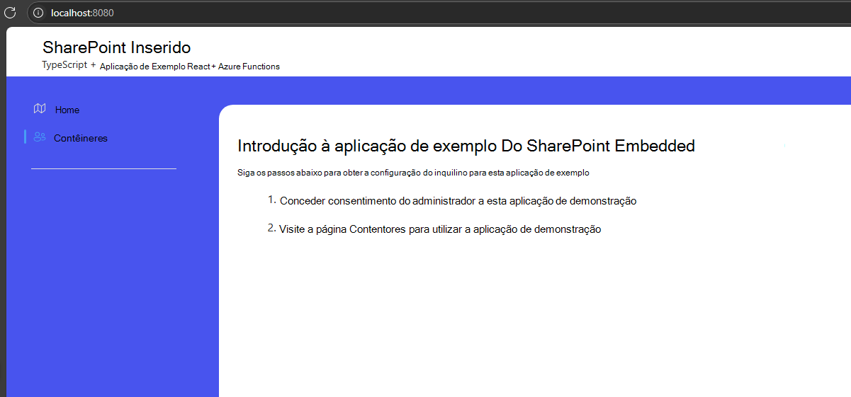 home page-for-spe-sample-app