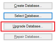 mds-SQLServer2019-Config-MI_SelectUpgradeDB Captura de tela da opção Upgrade Database.
