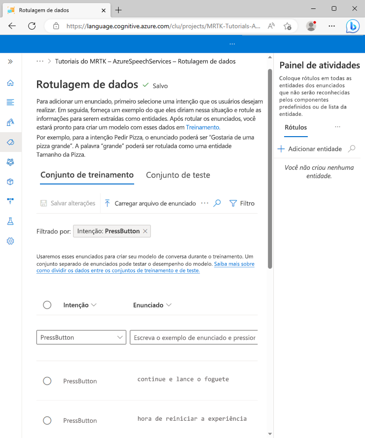 Screenshot of the updated Data labeling page.