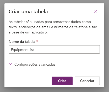Captura de tela de Editar propriedades da tabela com o botão Nome para exibição, Descrição e Salvar realçado.