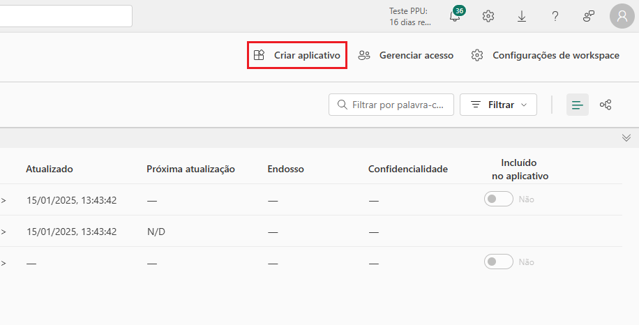 A captura de ecrã dos DIAD  área de trabalho e Create aplicação botão.