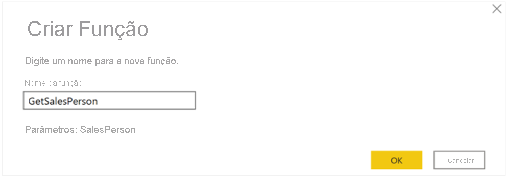 Selecionar janela Criar função