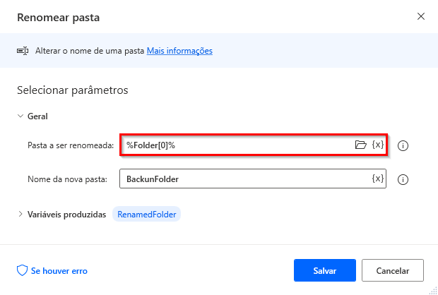 Captura de tela da notação para acessar o primeiro item de uma lista.