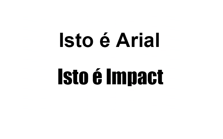 Captura de tela da renderização do navegador de texto H T M L em duas fontes.