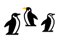 Diagrama de três pinguins.
