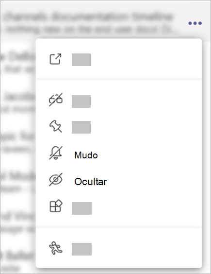 ocultar um chat