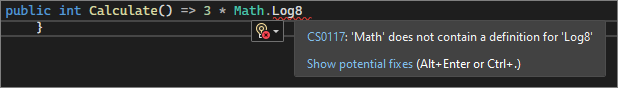 Captura de ecrã a mostrar rabiscos em Visual Studio 2022.