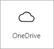 Captura de ecrã a mostrar o ícone de cartão do OneDrive.