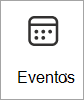 Captura de ecrã do ícone do cartão Eventos.