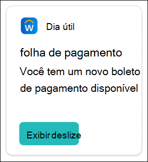 Captura de ecrã a mostrar um cartão de parceiro.