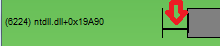 Captura de tela do tempo de não execução no GPUView.