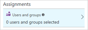 Captura de ecrã da opção Utilizadores e grupos.