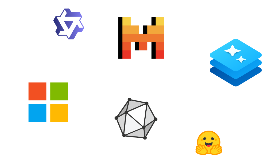 Logótipos de tecnologias associadas à Fundição Local