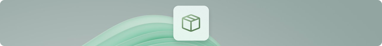 Ícones azuis de chave e chave de fenda em um fundo cinzento claro a representar ferramentas para empacotamento e implementação de aplicações.