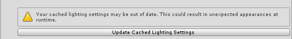 Definições de iluminação em cache do sistema de cenas